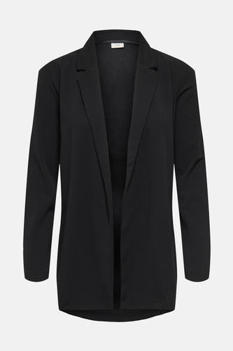 Zwarte blazer van JDY, openvallend model met lange mouwen en reverskraag.
