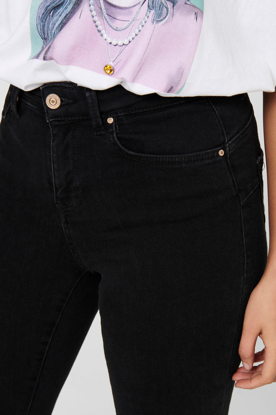 POWER PUSH UP - black denim - ONLY®