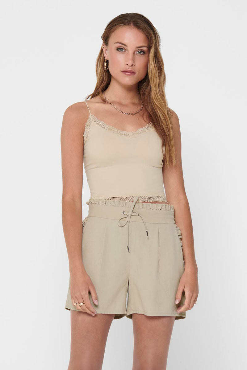 ONLVICKY  LACE SEAMLESS CROPPED TOP NOOS