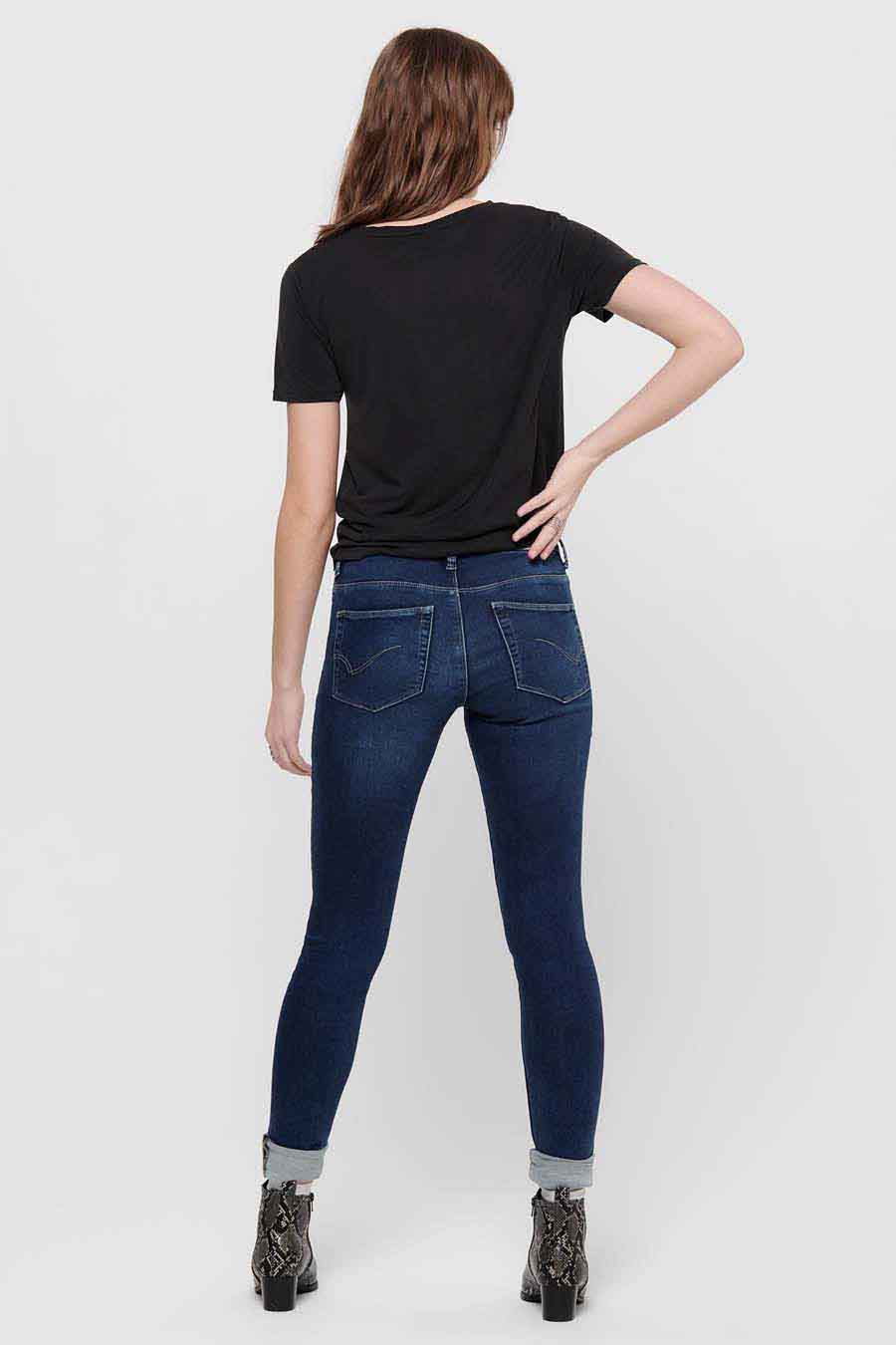 Skinny jeans - mid blue denim