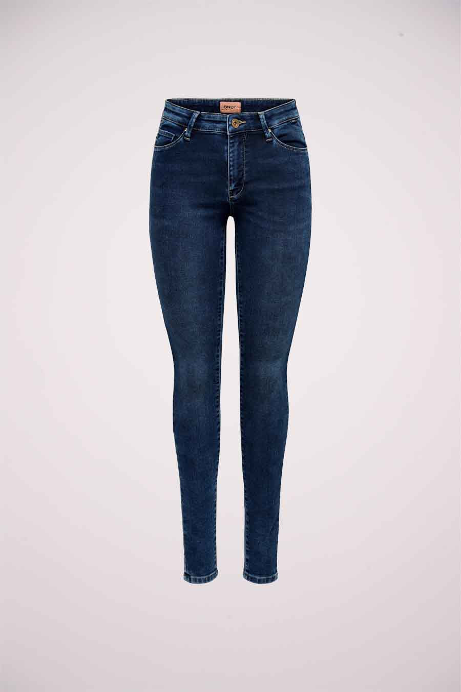 Skinny jeans - mid blue denim