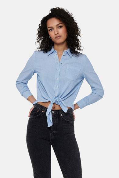 Hemd met lange mouwen - blauw