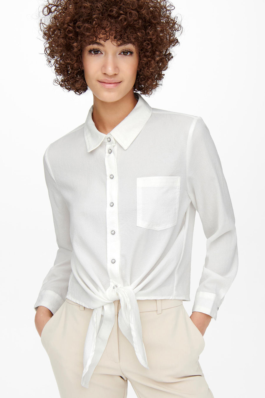 Chemise &agrave; manches longues - ecru - ONLY® - 4