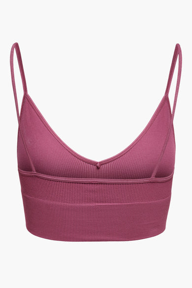 ONLVICKY  RIB SEAMLESS V-NECK TOP NOOS