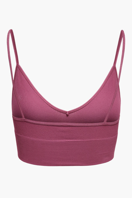 ONLVICKY  RIB SEAMLESS V-NECK TOP NOOS