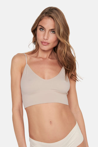 ONLVICKY  RIB SEAMLESS V-NECK TOP NOOS