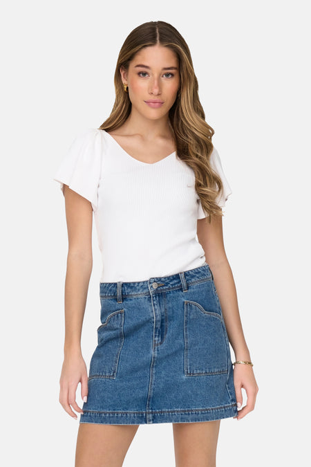 T-shirt met korte mouwen - Wit
