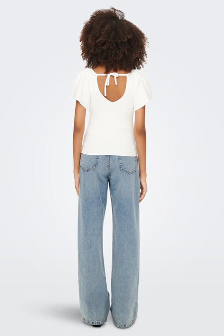 ONLLEELO S/S BACK PULLOVER KNT NOOS