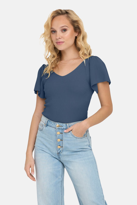 T-shirt met korte mouwen - blauw