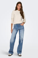 Trui met ronde hals Ecru - ONLY®