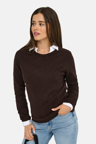 Trui met ronde hals bruin - ONLY®