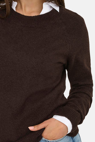 Trui met ronde hals bruin - ONLY®