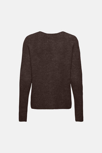 Pull V-hals - Coffee Bean