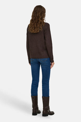 Pull V-hals - Coffee Bean