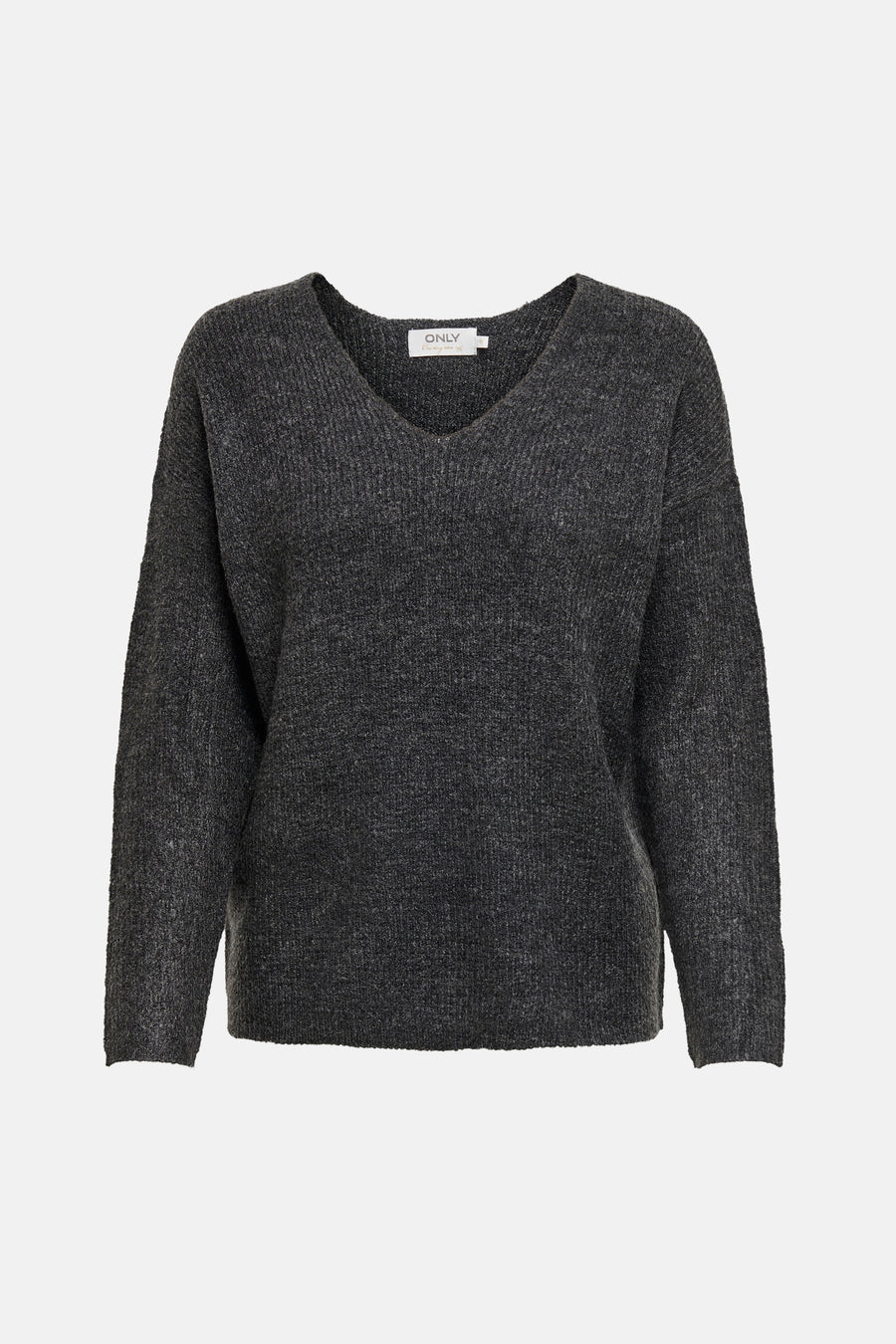 Pull à col en V - gris