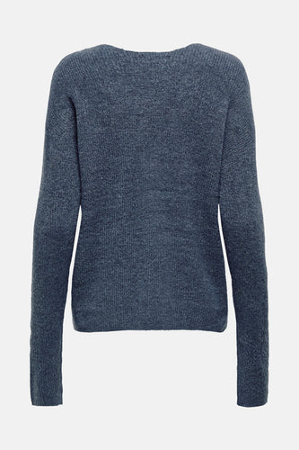 Pull met V-hals - blauw - ONLY®