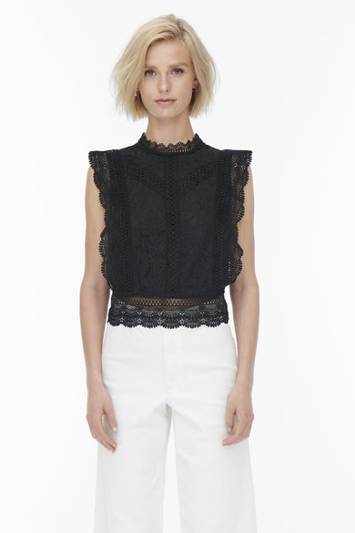 ONLKARO S/L LACE TOP NOOS WVN