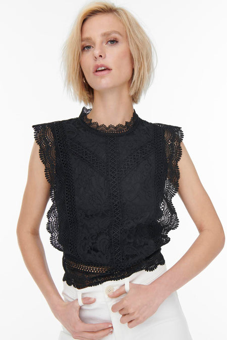 ONLKARO S/L LACE TOP NOOS WVN
