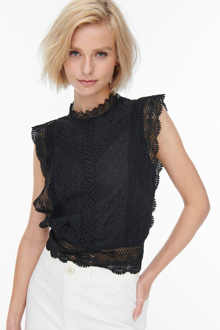 ONLKARO S/L LACE TOP NOOS WVN
