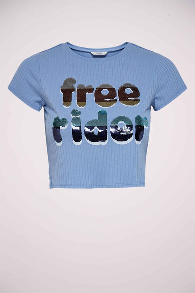 T-shirt - blauw