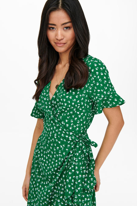 Robe &agrave; manches courtes - vert