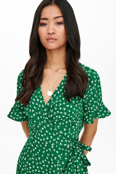 Robe &agrave; manches courtes - vert