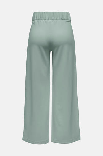 Pantalon de costume vert JDY, avec une ceinture élastique, des jambes larges et un tissu lisse.
