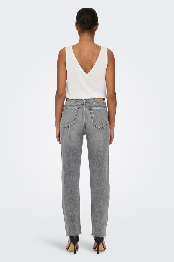 Mom Jeans Grijs - ONLY®
