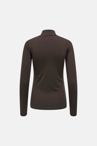 Top uni manche longue brun - JDY
