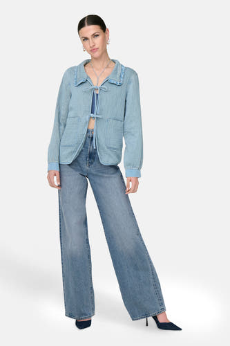 Wide jeans - light blue denim
