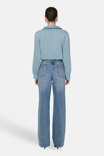 Wide jeans - light blue denim