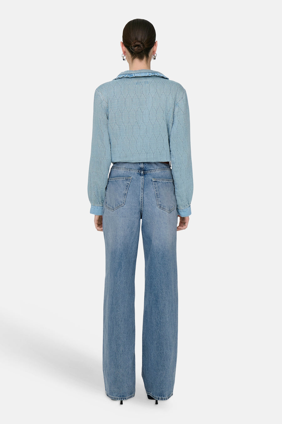Wide jeans - light blue denim