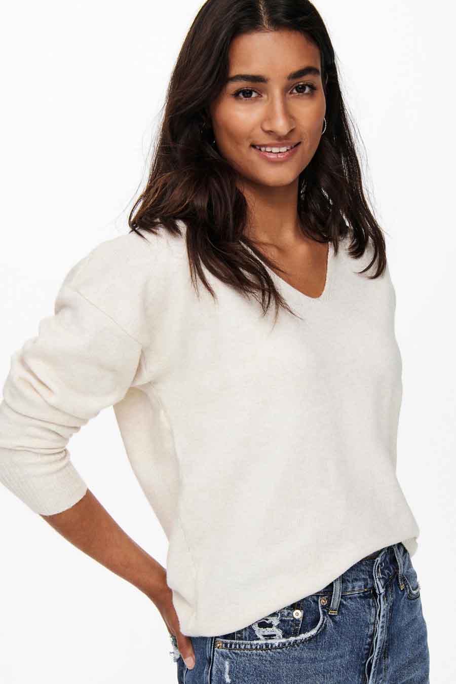 Pull - ecru - ONLY®
