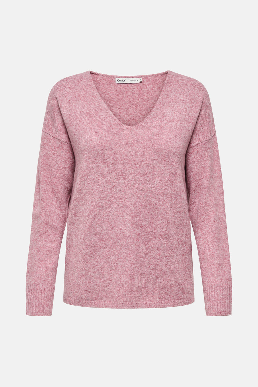 Pull met V-hals - roze - ONLY®