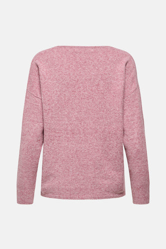 Pull met V-hals - roze - ONLY®