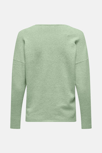 T-shirt vert de ONLY col en Vcol, tr tr tr avec long long long long long long