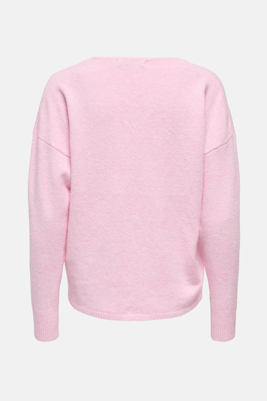Gilet V-hals rose de ONLY, avec des manches longues et une texture douce.