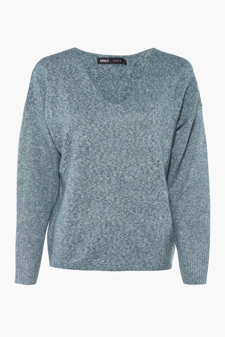Trui met V-hals Groen - ONLY®