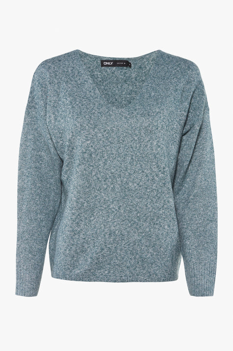 Trui met V-hals Groen - ONLY®