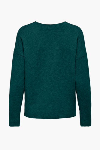 Pull à col en V - vert - ONLY®