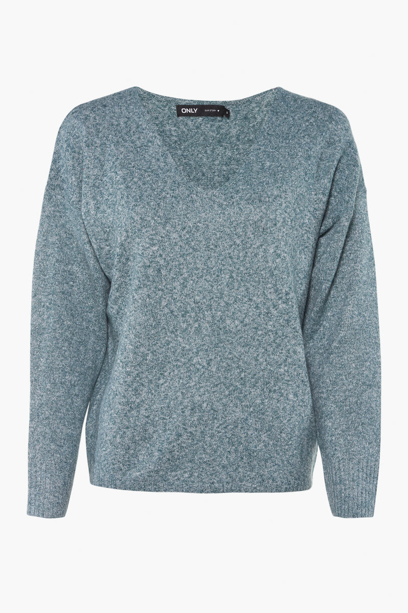Trui met V-hals Groen - ONLY®