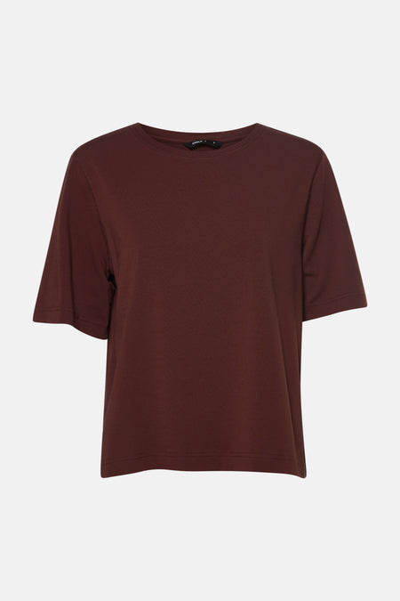 T-shirt met korte mouwen - Bruin