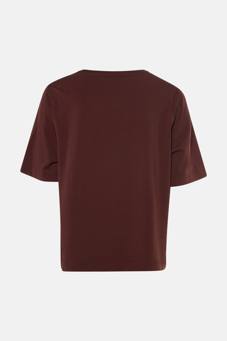 T-shirt met korte mouwen - Bruin