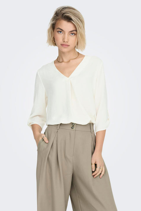 Blouse 3/4 Wit - JDY