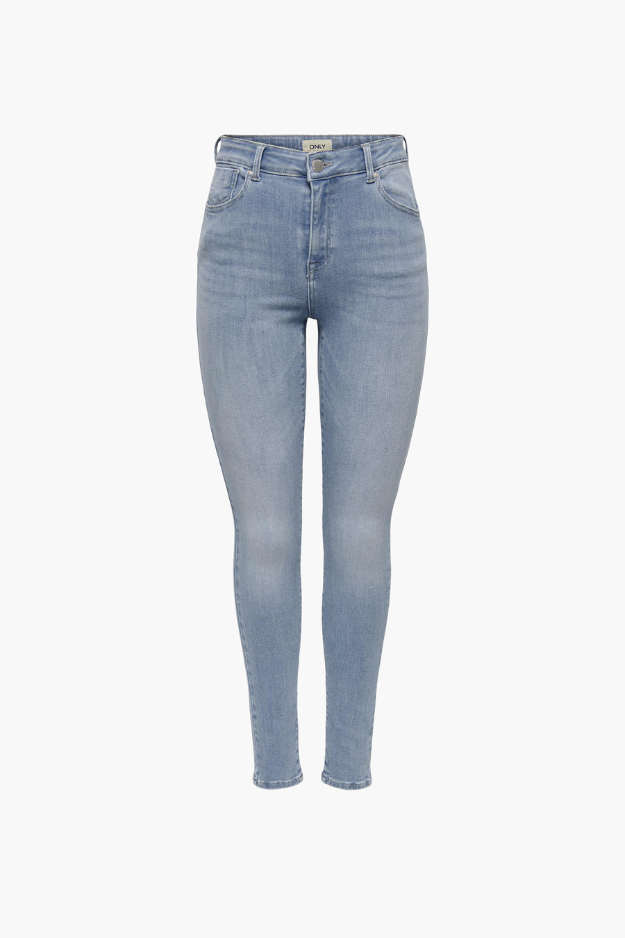 Jean skinny bleu clair de ONLY, dans un look denim classique, avec une taille haute.