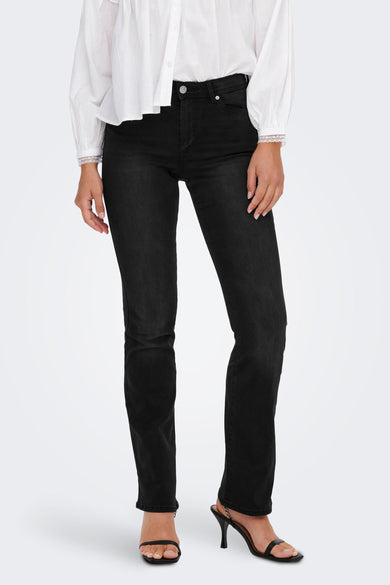 Bootcut jeans - black denim