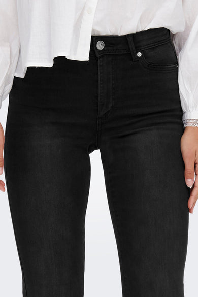 Bootcut jeans - black denim