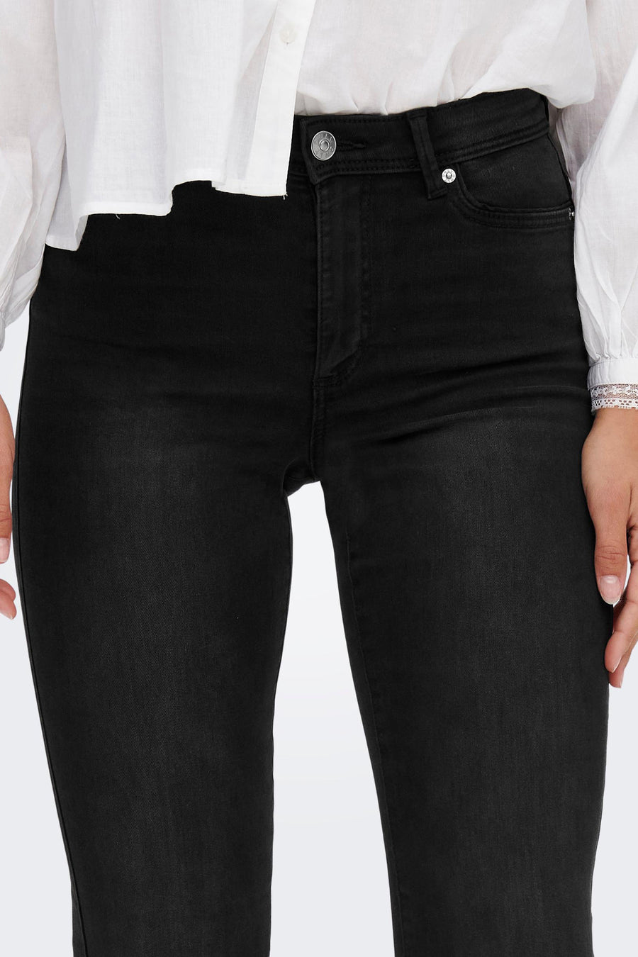 Bootcut jeans - black denim