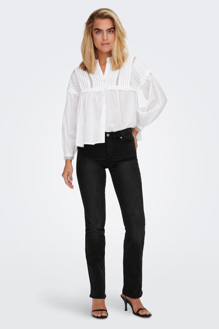 Bootcut jeans - black denim