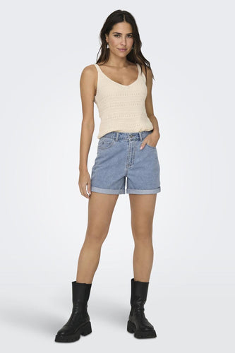 ONLVEGA HW MOM DNM SHORTS NOOS